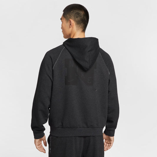 AS M NK DF HERITAGE FLEECE TOP 2XL / BLACK/HTR/PALE IVORY/BLACK