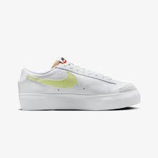 W BLAZER LOW PLATFORM 6.5 / WHITE/LFLIME