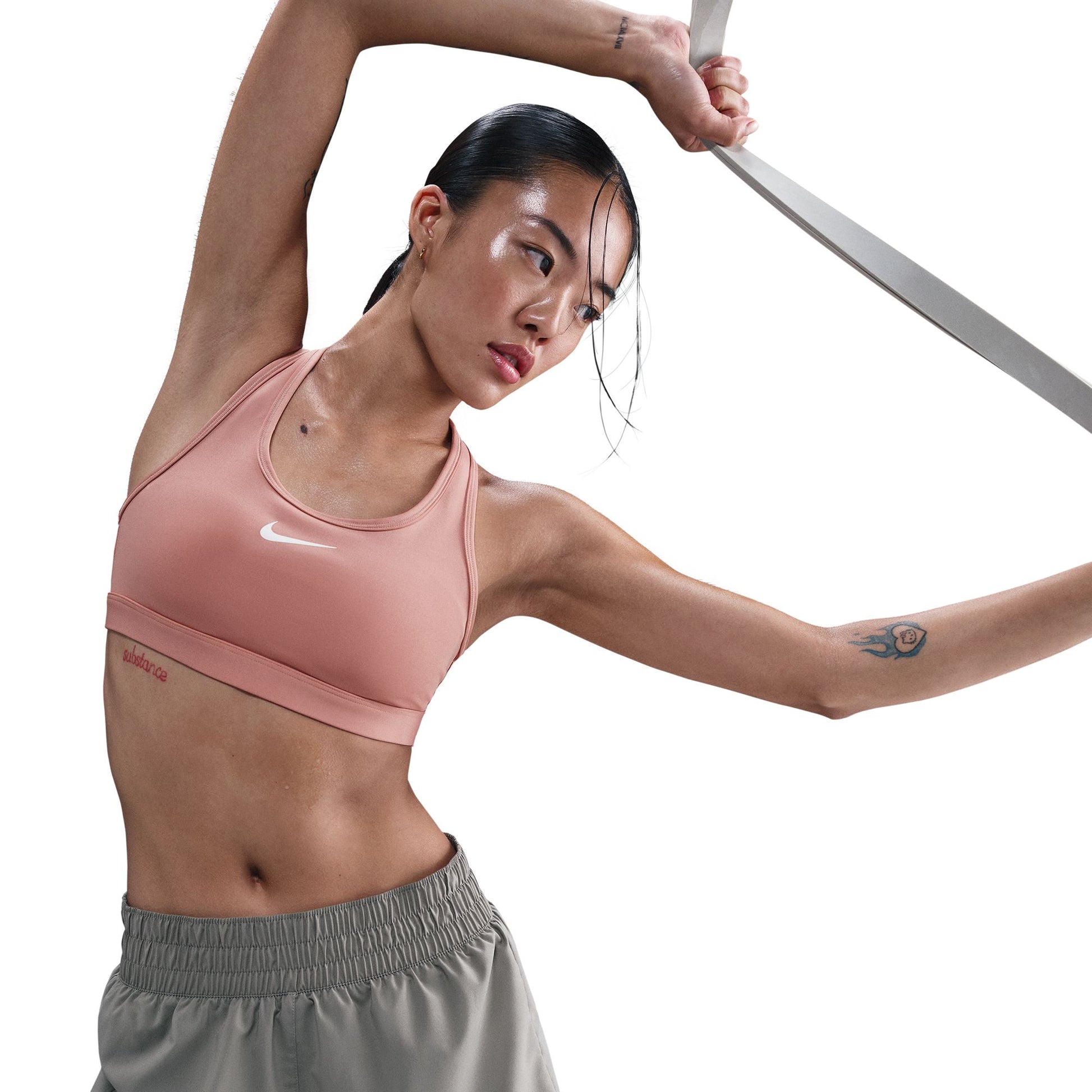 AS W NK SWSH MED SPT BRA L / DX6822-440