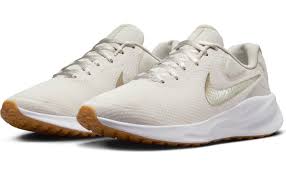 W NIKE REVOLUTION 7 8.5 / WHITE/METALLIC SILVER-SAIL-BLACK
