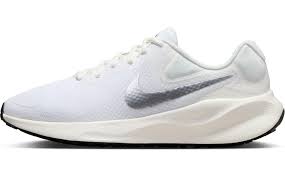 W NIKE REVOLUTION 7 8.5 / WHITE/METALLIC SILVER-SAIL-BLACK
