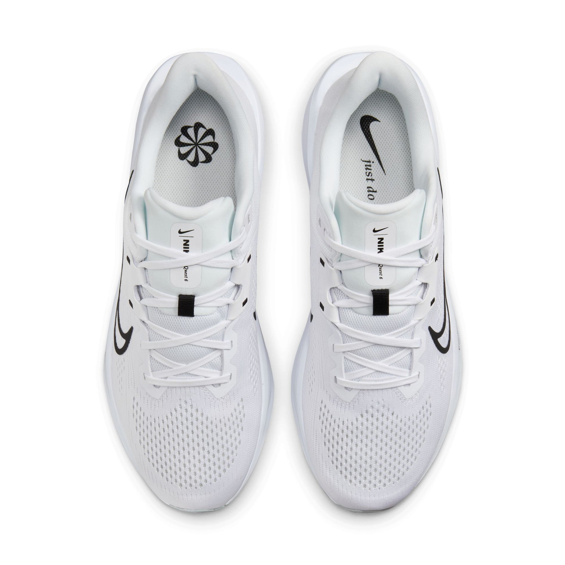 NIKE QUEST 6 11 / WHITE/BLACK-PURE PLATINUM