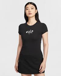 AS W NSW NK CHLL KNIT TEE EDAY L / BLACK