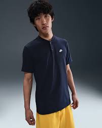 AS M NK CLUB SS HENLEY XL / Obsidian/Obsidian/White