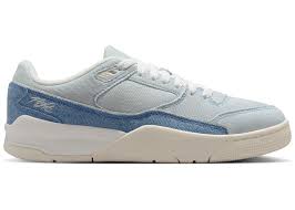 WMNS JORDAN FLIGHT COURT SE 6.5 / SAIL/SAIL-WORN BLUE-GUM LIGHT BROWN