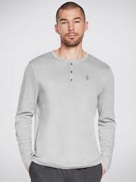 GOKNIT PIQUE HENLEY 2XL / M3LT159A-LTGY