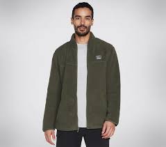 SKECHERS SHERPA JACKET S / MJA226A-OLV